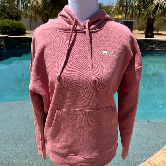 Fila Tops - NEW WITH TAGS NWT Fila Pink Hoodie Sweatshirt Women's Size Small